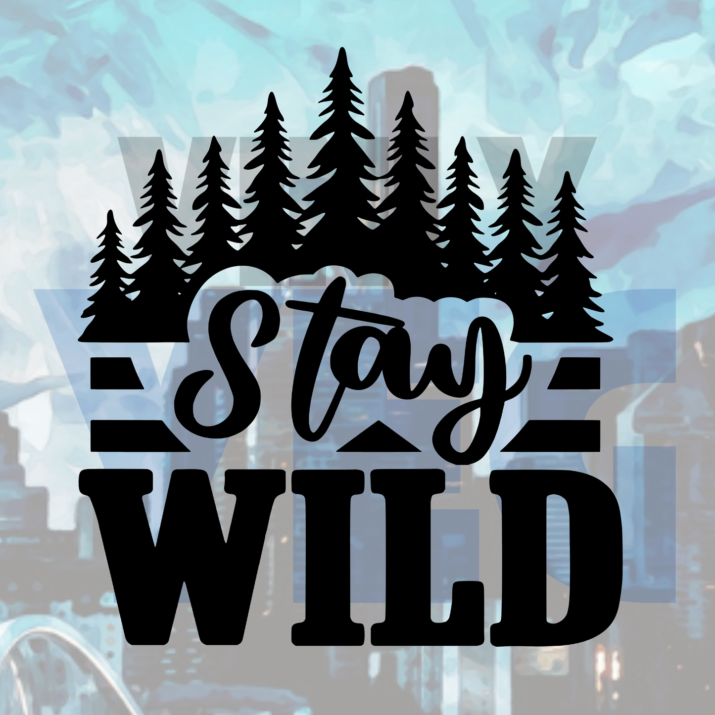 Stay Wild – Vinyl Decal – Car Decal, Truck Decal, Van Decal & More!