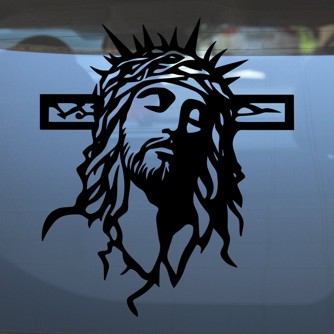 Jesus Savior – Vinyl Decal – Car Decal, Truck Decal, Van Decal & More!