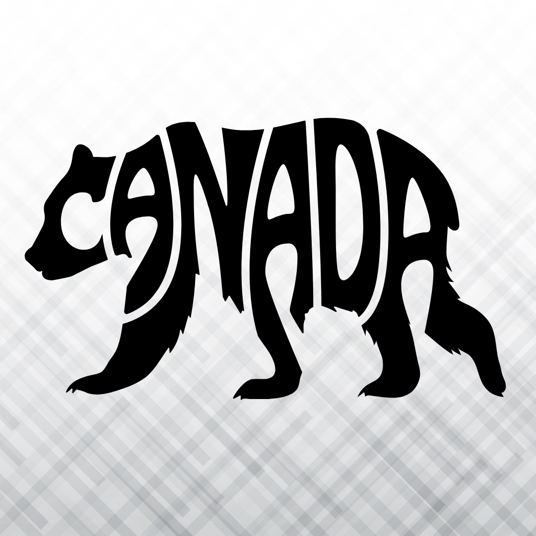 Canada Bear – Vinyl Decal – Car Decal, Truck Decal, Van Decal & More!