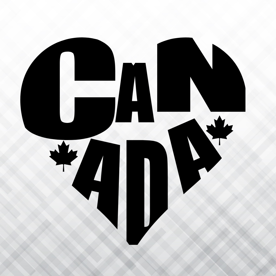 Canada Love – Vinyl Decal – Car Decal, Truck Decal, Van Decal & More!