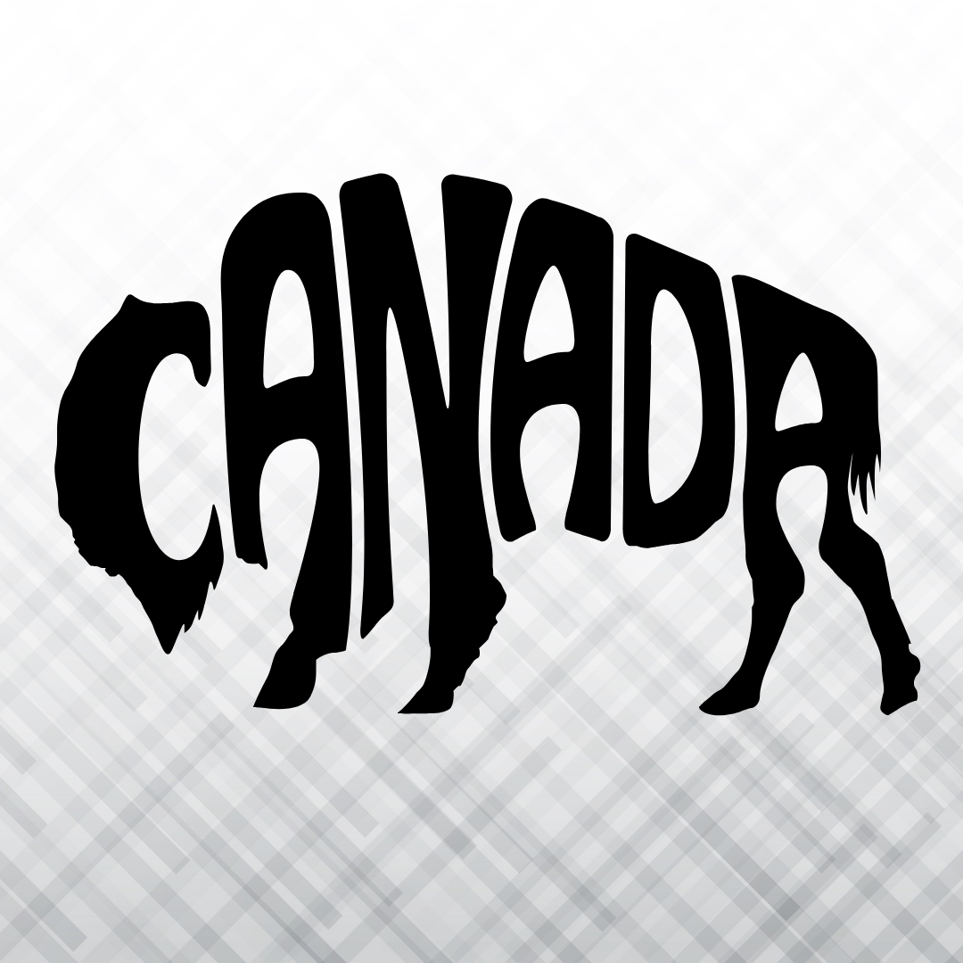 Canadian Bison – Vinyl Decal – Car Decal, Truck Decal, Van Decal & More!