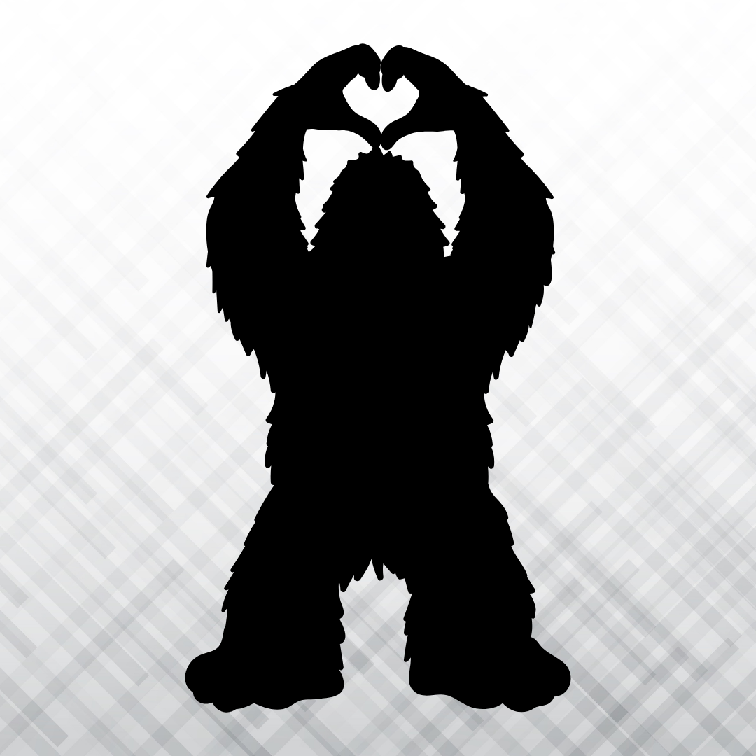 Bigfoot Love – Vinyl Decal – Car Decal, Truck Decal, Van Decal & More!