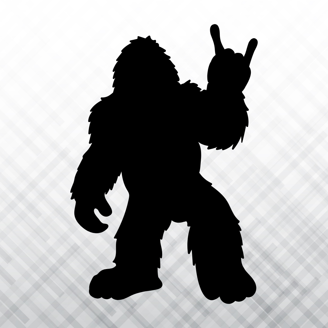 Rock On Bigfoot – Vinyl Decal – Car Decal, Truck Decal, Van Decal & More!