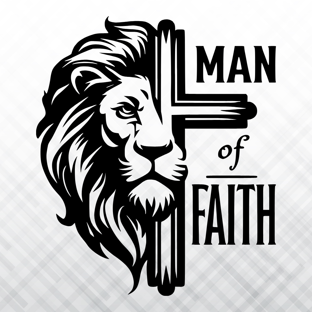 Man of Faith – Vinyl Decal – Car Decal, Truck Decal, Van Decal & More!