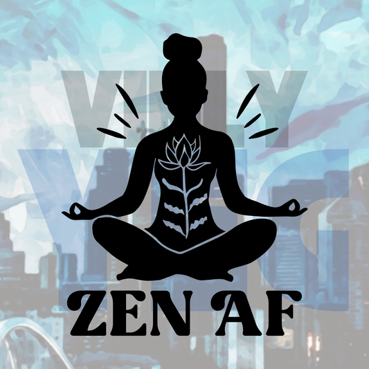 Zen AF – Vinyl Decal – Car Decal, Truck Decal, Van Decal & More!