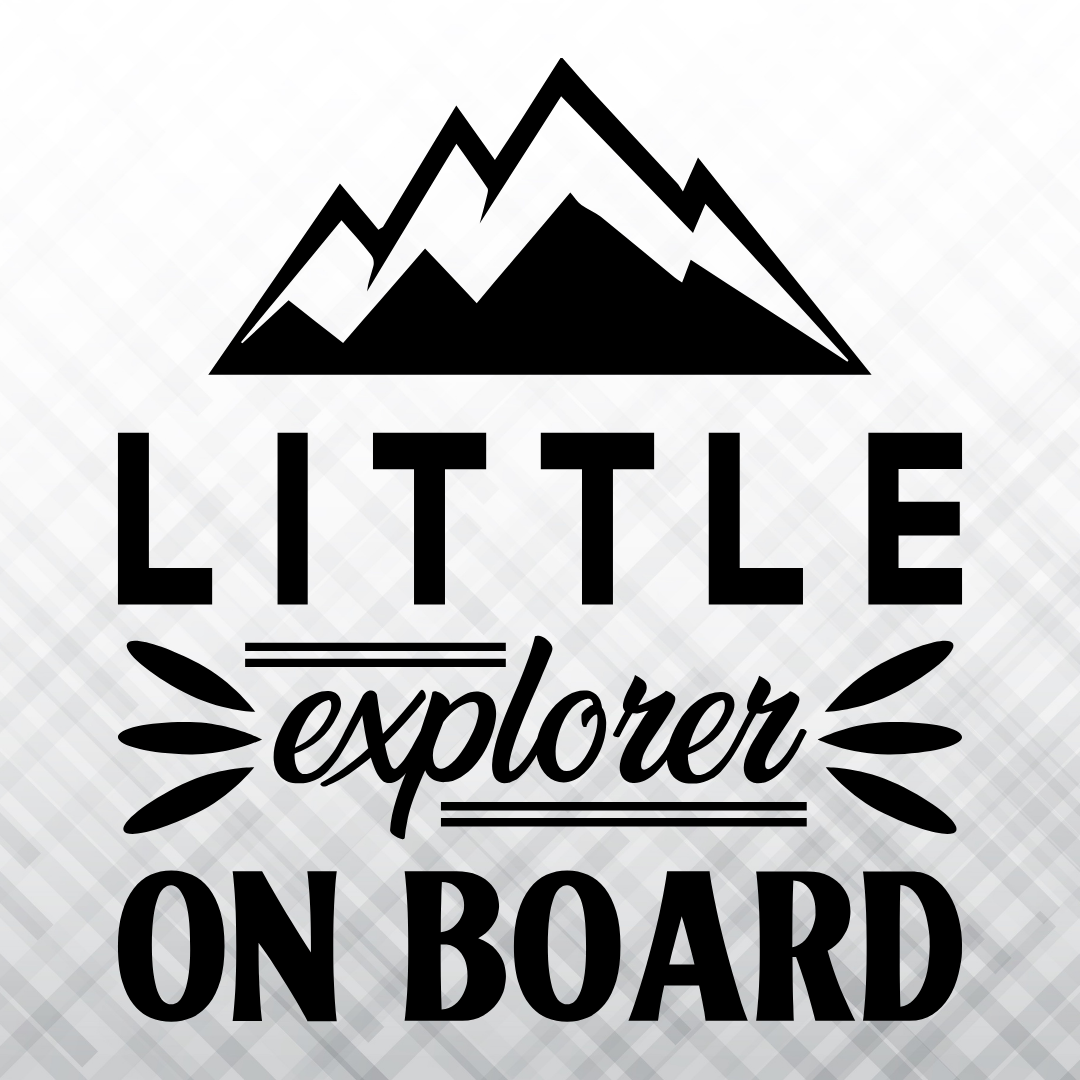 Little Explorer On Board – Vinyl Decal – Car Decal, Truck Decal, Van Decal & More!