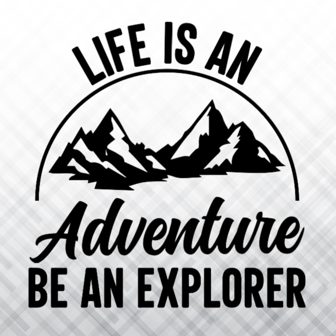 Life Is an Adventure Vinyl Decal – Vinyl Decal – Car Decal, Truck Decal, Van Decal & More!