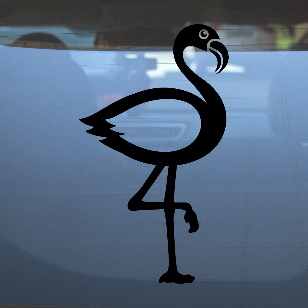 Flamingo – Vinyl Decal – Car Decal, Truck Decal, Van Decal & More!